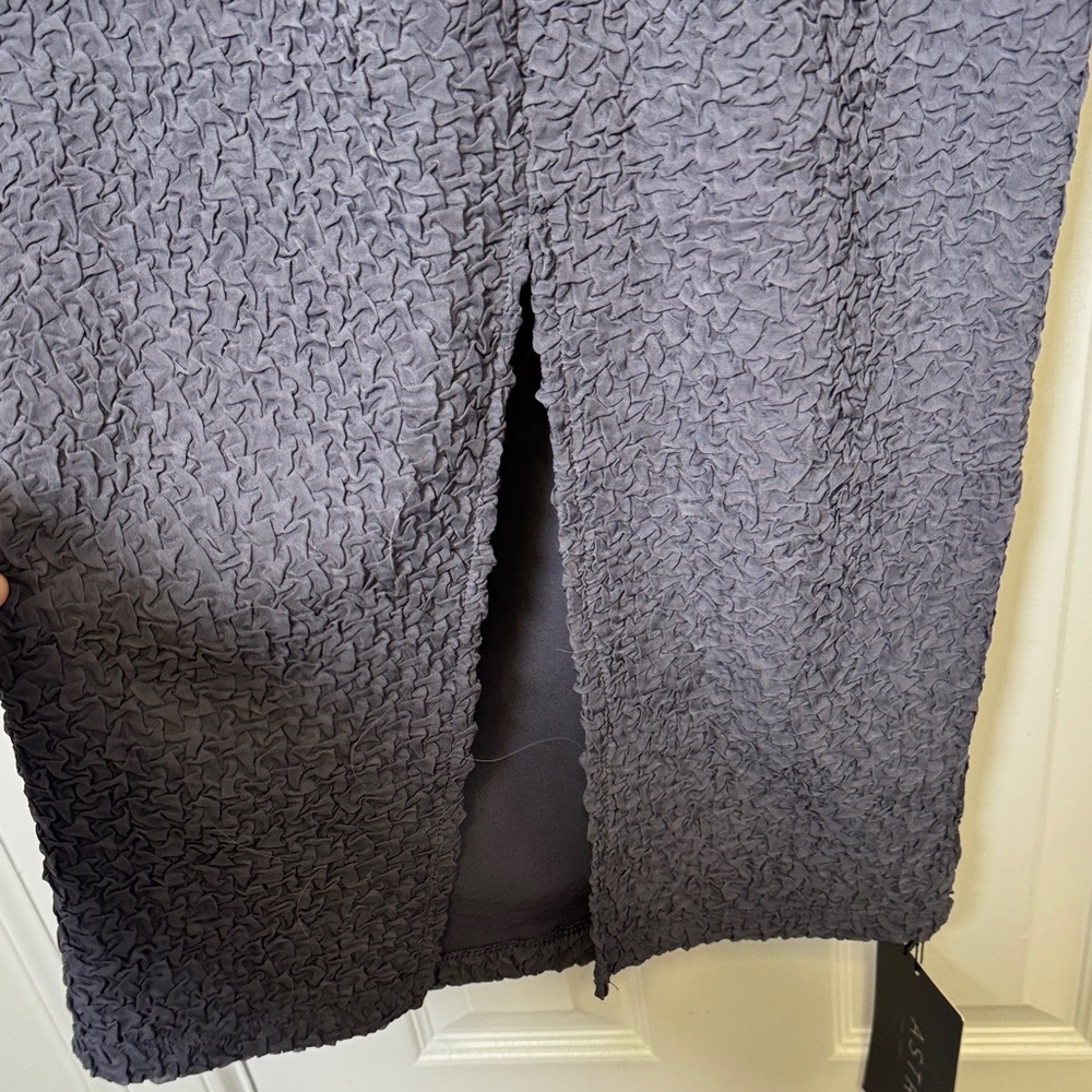 ASTR The Label Textured Bustier Midi Dress Slate Blue Bodycon NWT XS/S - Picture 10 of 10